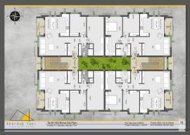 Gartengeschoss- und Terrassenwohnungen mit 1 und 2 Schlafzimmern, geliefert im Jahr 2024 in Girne-Ça