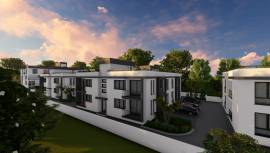 Girne-Çatalkoy de 2024 de teslim 1 ve 2 yatak odalı bahçe kat ve teraslı daireler.