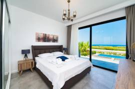 For sale  SEA FRONT completed fully furnished 3+1 luxry villa in Esentepe.