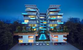  3+1 Роскошные апартаменты с частным бассейном в центре Кирении, недалеко от пляжа.