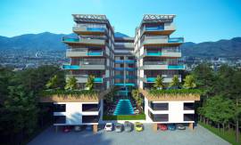  3+1 Роскошные апартаменты с частным бассейном в центре Кирении, недалеко от пляжа.